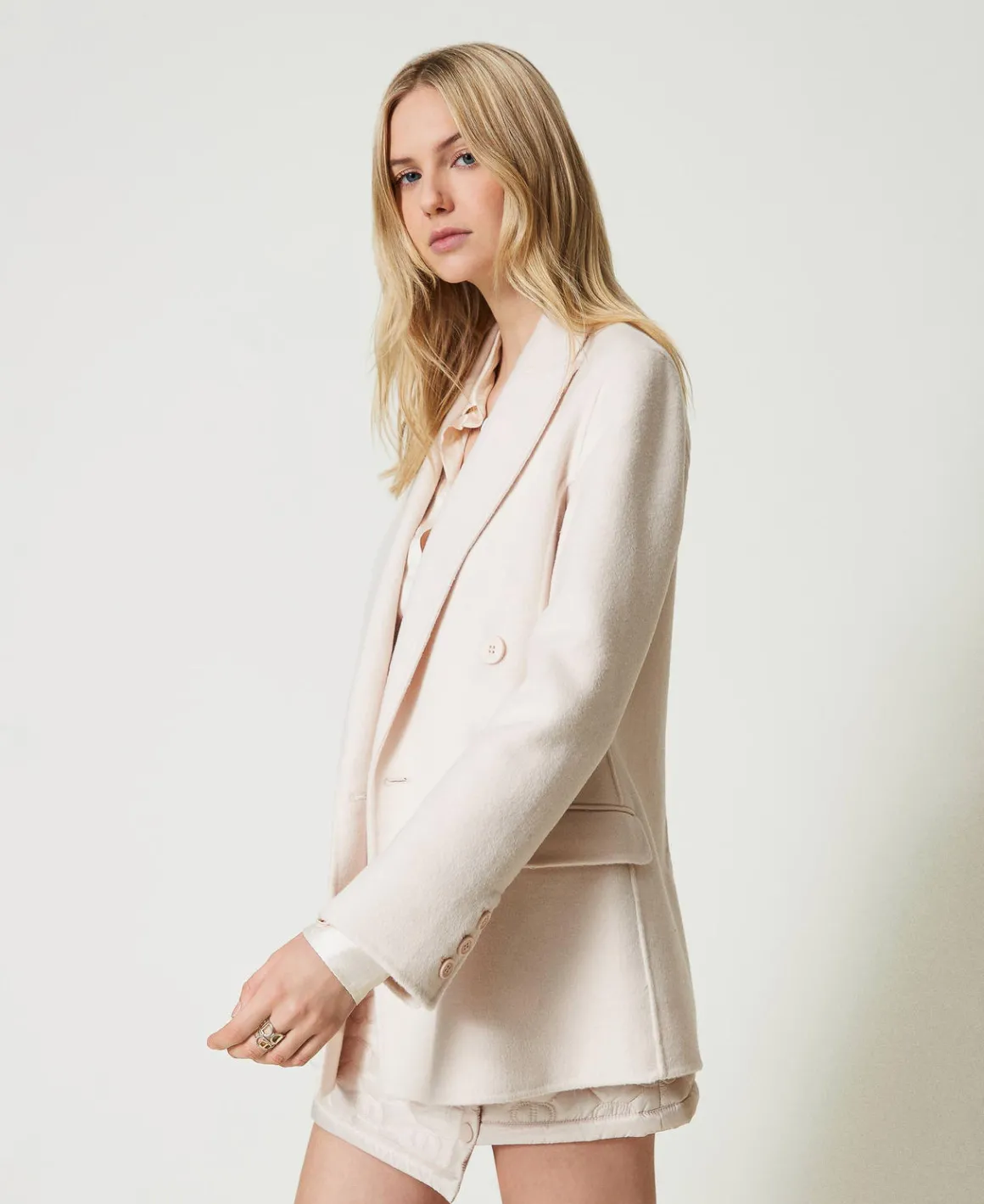 TWINSET Milano Giacca Doppiopetto In Panno Double Misto Lana | Giacche E Piumini | Blazer