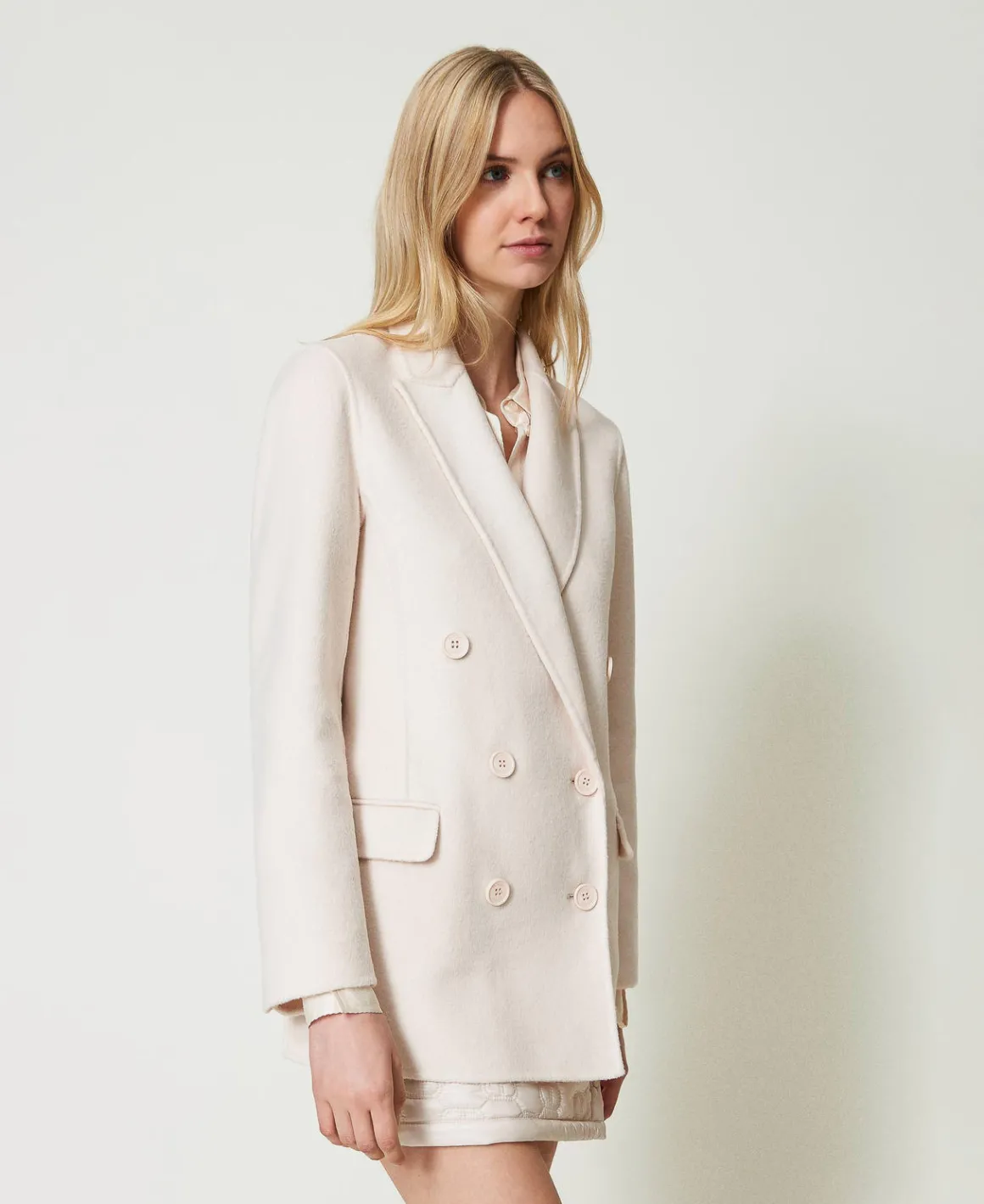 TWINSET Milano Giacca Doppiopetto In Panno Double Misto Lana | Giacche E Piumini | Blazer