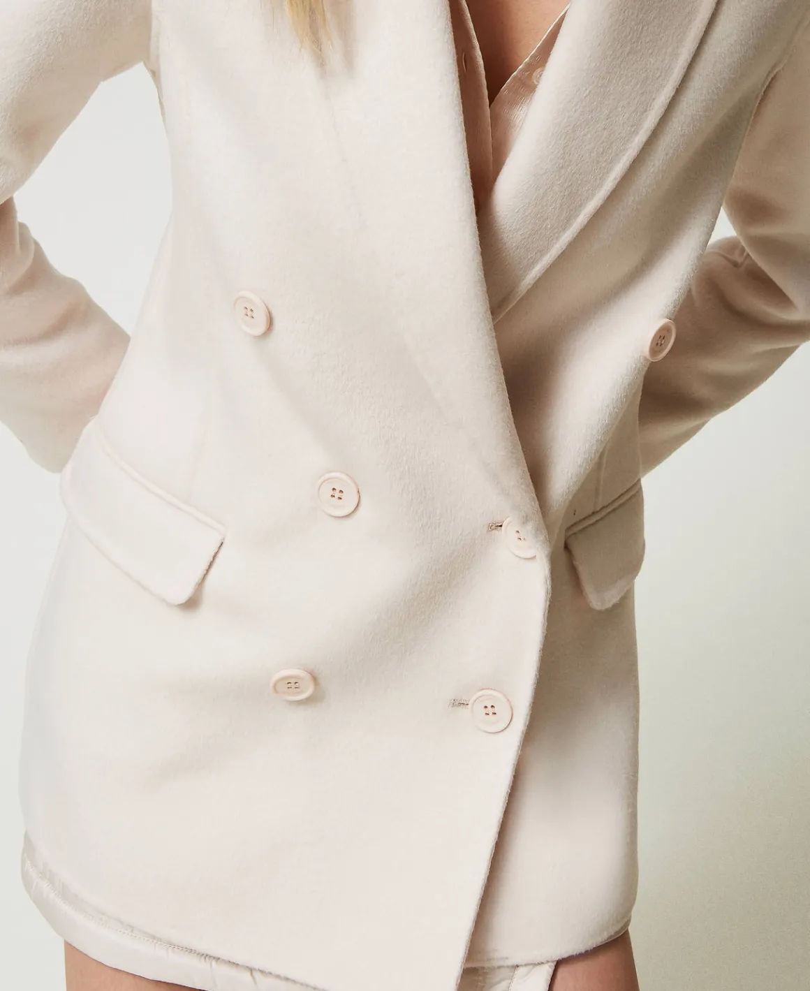 TWINSET Milano Giacca Doppiopetto In Panno Double Misto Lana | Giacche E Piumini | Blazer