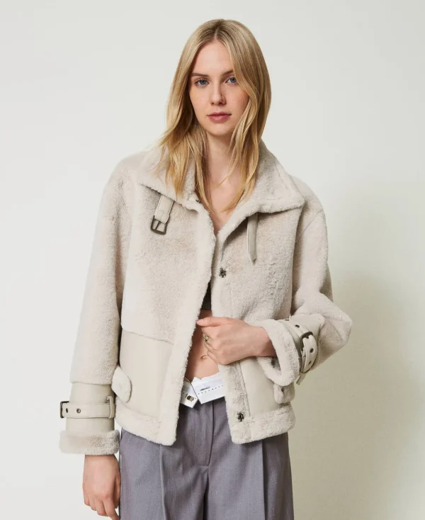 TWINSET Milano Giacca In Faux Fur Con Cinturini | Giacche E Piumini
