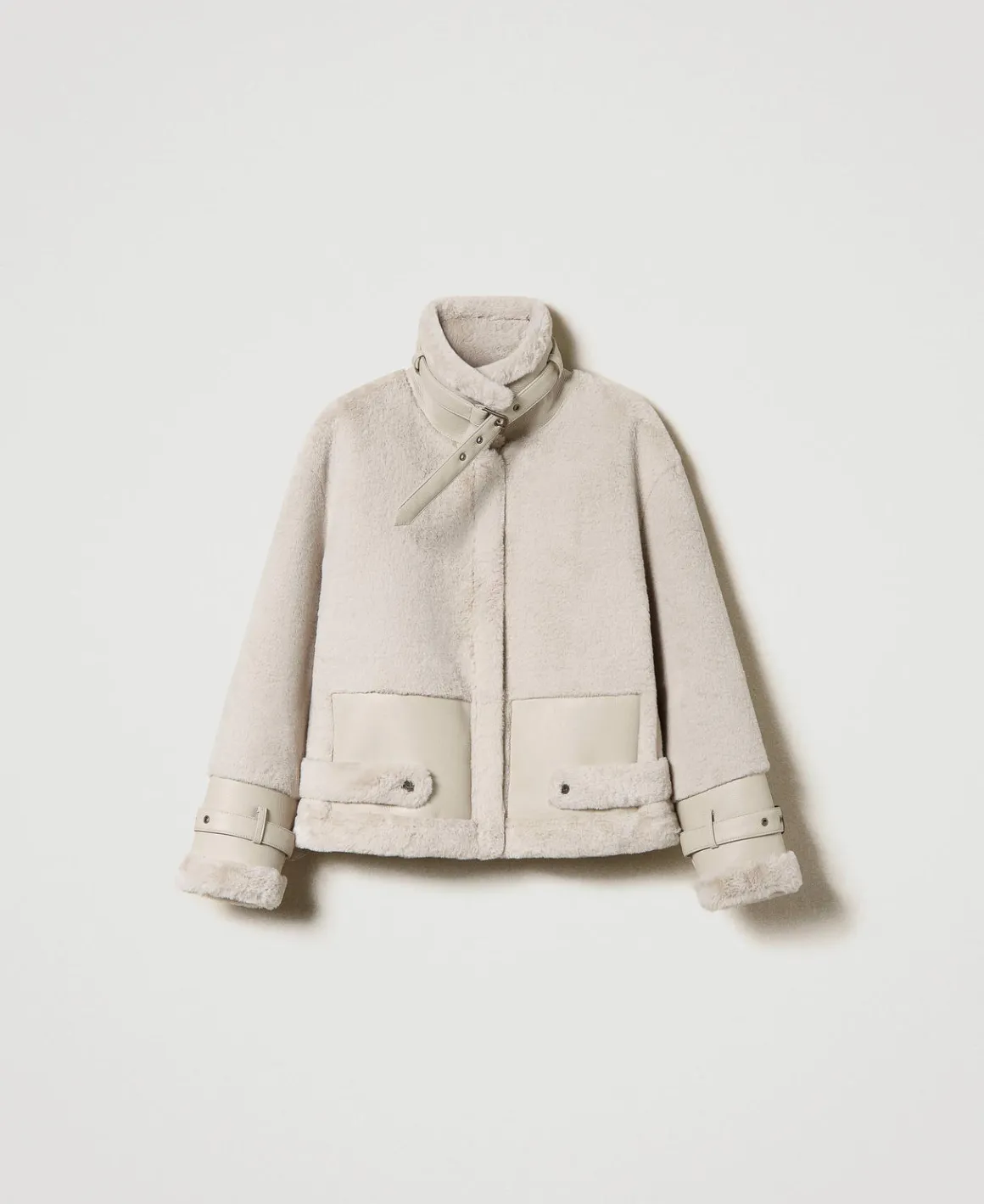 TWINSET Milano Giacca In Faux Fur Con Cinturini | Giacche E Piumini