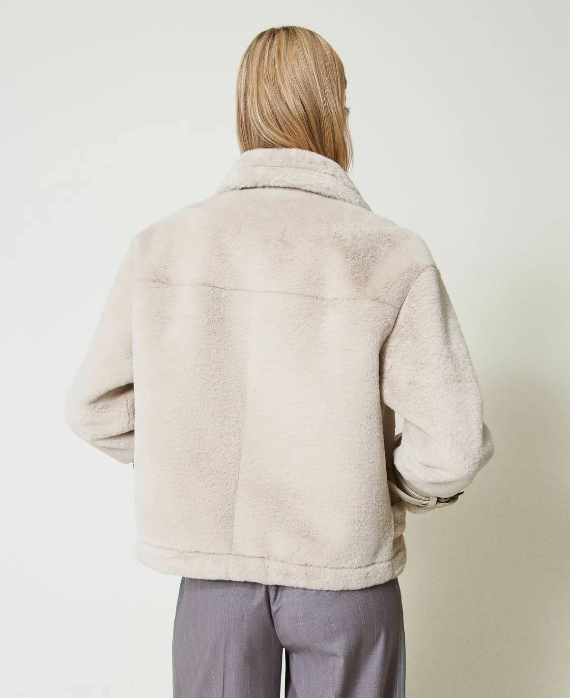 TWINSET Milano Giacca In Faux Fur Con Cinturini | Giacche E Piumini