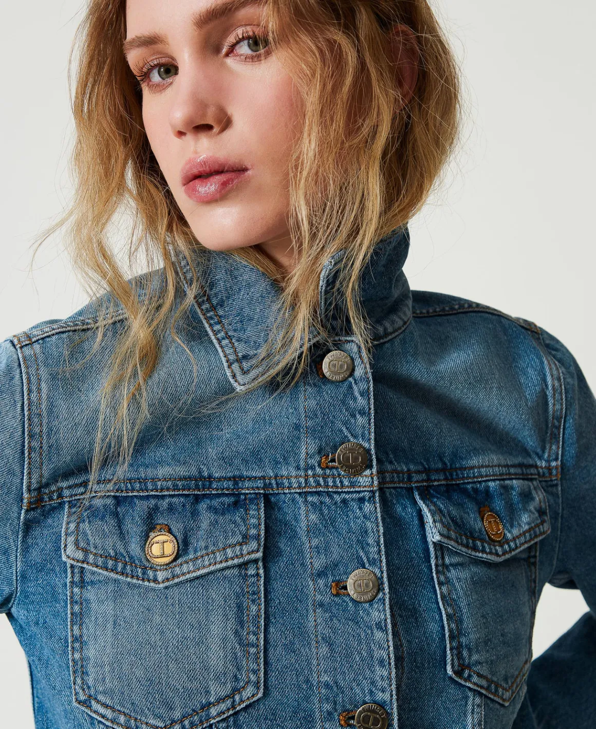 TWINSET Milano Giacca In Jeans Con Tasche | Giacche E Piumini