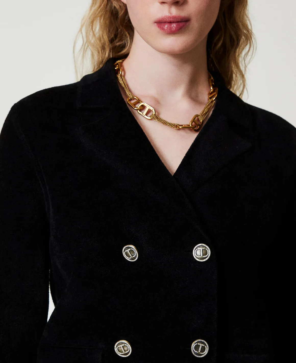 TWINSET Milano Giacca In Maglia Con Bottoni Oval T | Giacche E Piumini | Blazer
