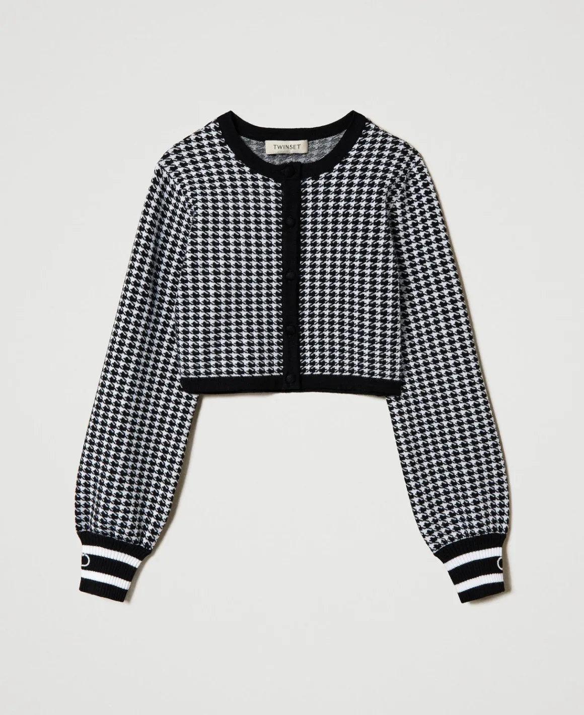 TWINSET Milano Giacca In Maglia Jacquard Pied De Poule | Giacche E Capispalla