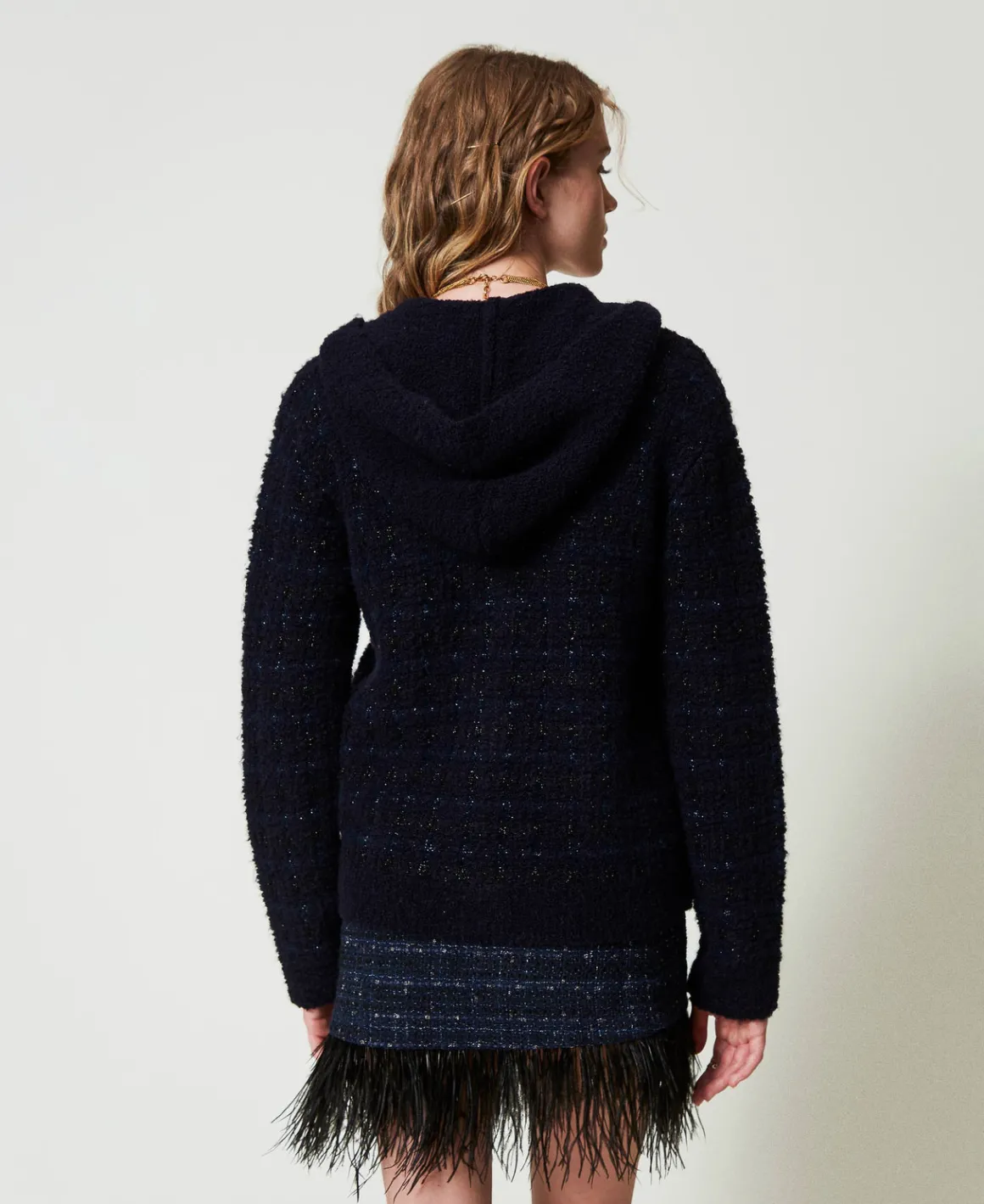 TWINSET Milano Giacca In Maglia Jacquard Check | Giacche E Piumini