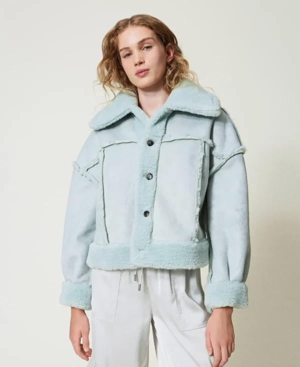 TWINSET Milano Giacca Reversibile Con Faux Fur | Giacche E Piumini