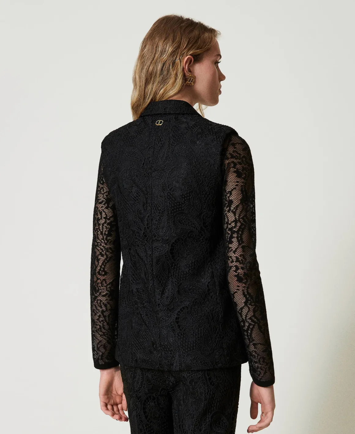TWINSET Milano Gilet Doppiopetto In Pizzo Macramè | Giacche E Piumini | Blazer