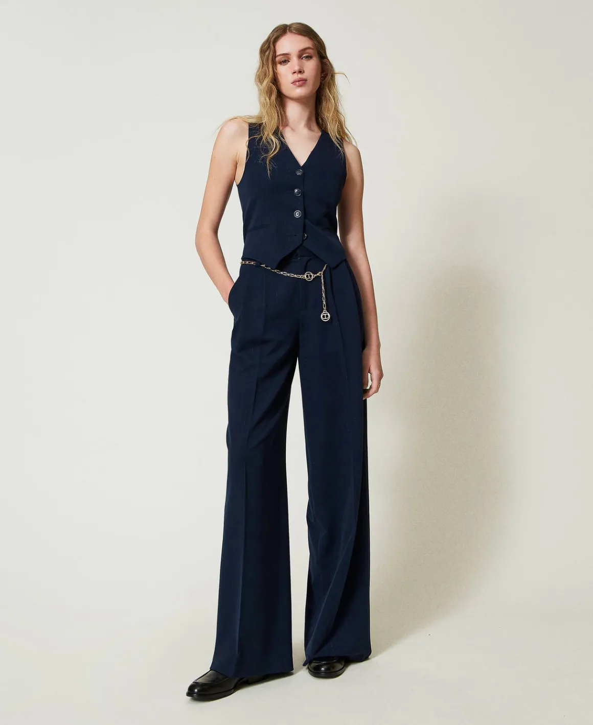 TWINSET Milano Gilet Fitted Gessato Lurex | Giacche E Piumini | Blazer