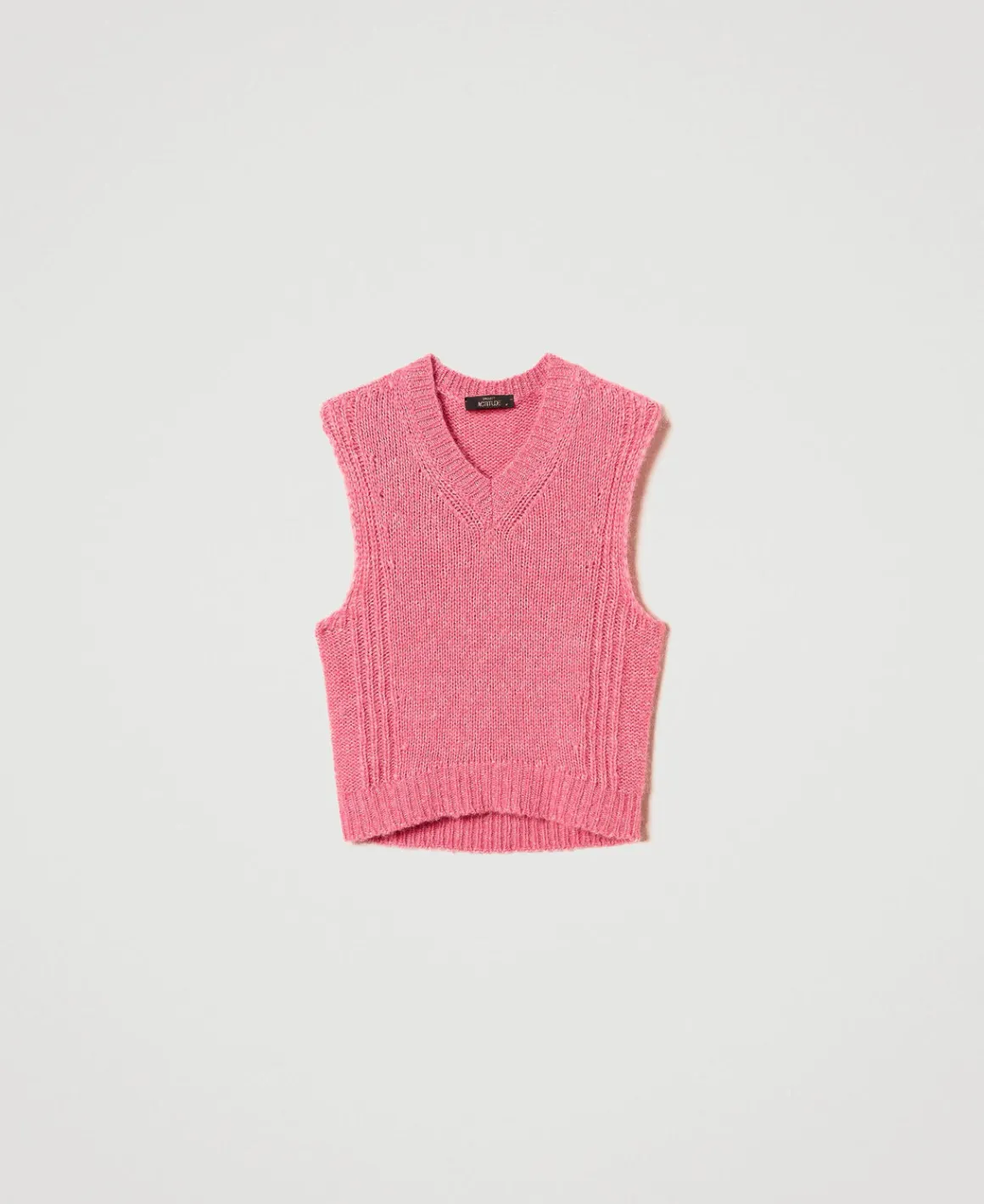 TWINSET Milano Gilet In Misto Lana Seamless | Maglie E Cardigan