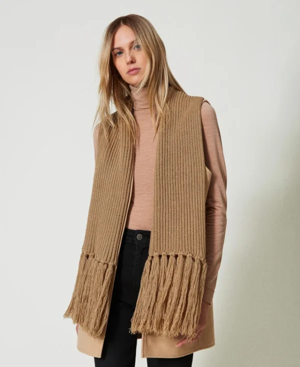 TWINSET Milano Gilet In Panno Con Frange | Giacche E Piumini