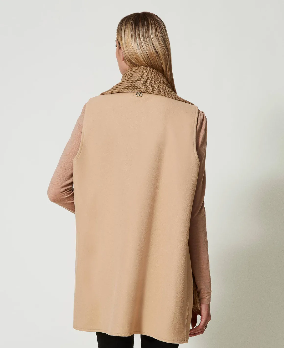 TWINSET Milano Gilet In Panno Con Frange | Giacche E Piumini