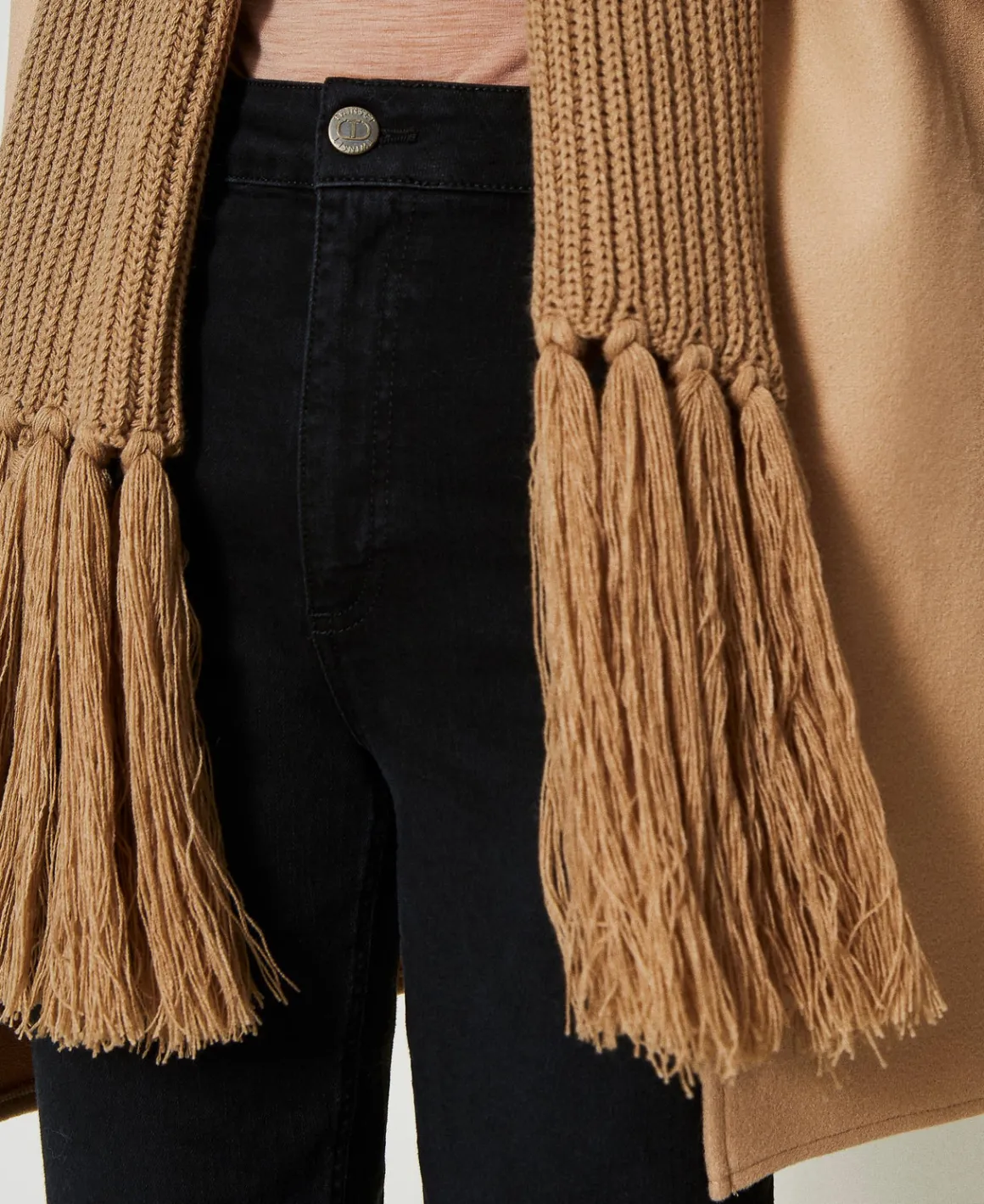 TWINSET Milano Gilet In Panno Con Frange | Giacche E Piumini