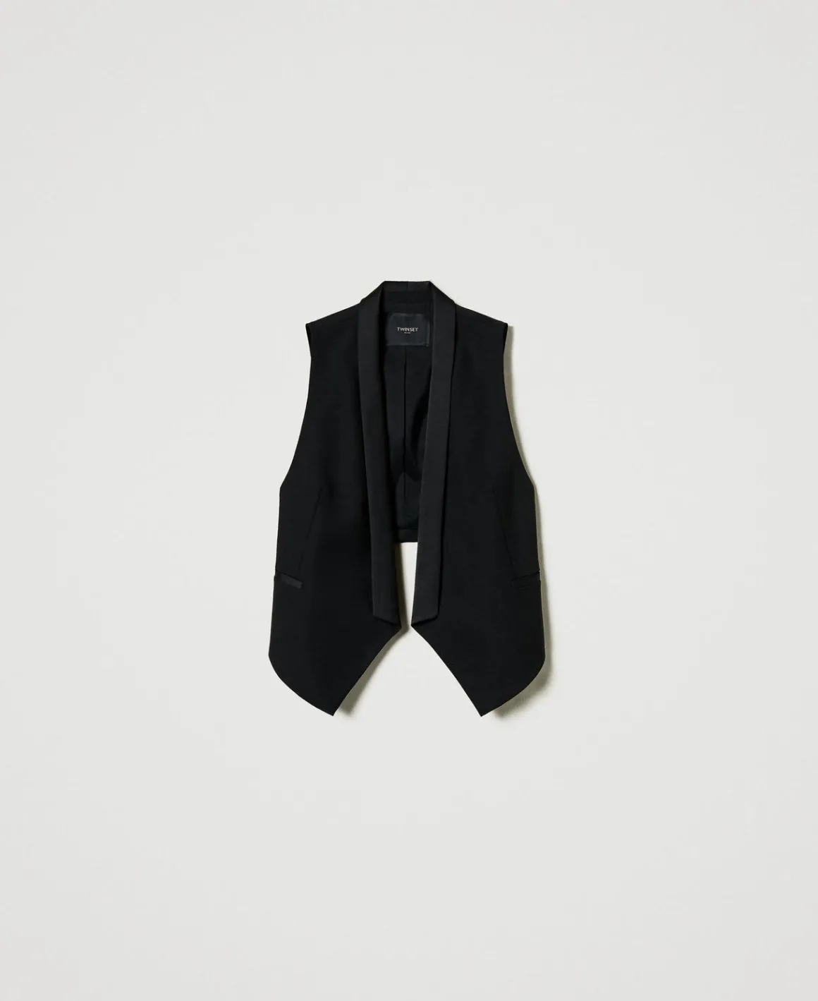 TWINSET Milano Gilet In Serge Misto Lana | Giacche E Piumini | Blazer