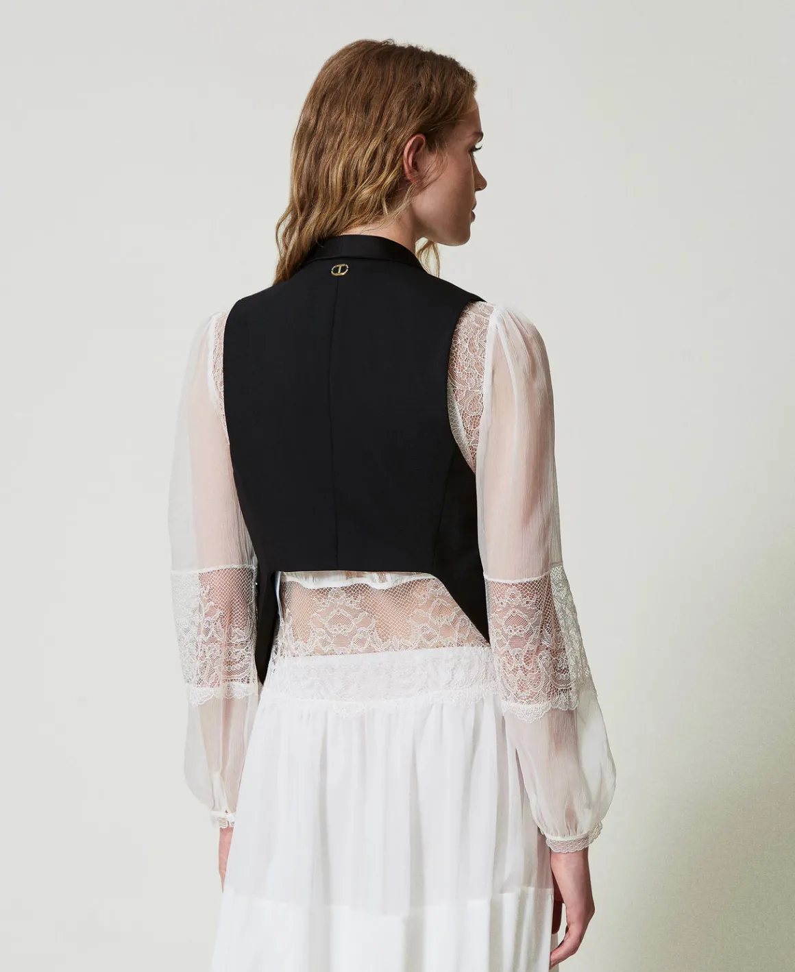 TWINSET Milano Gilet In Serge Misto Lana | Giacche E Piumini | Blazer