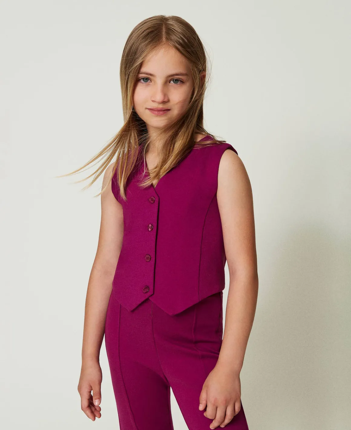 TWINSET Milano Gilet Monopetto Con Bottoni In Tono | Giacche E Capispalla