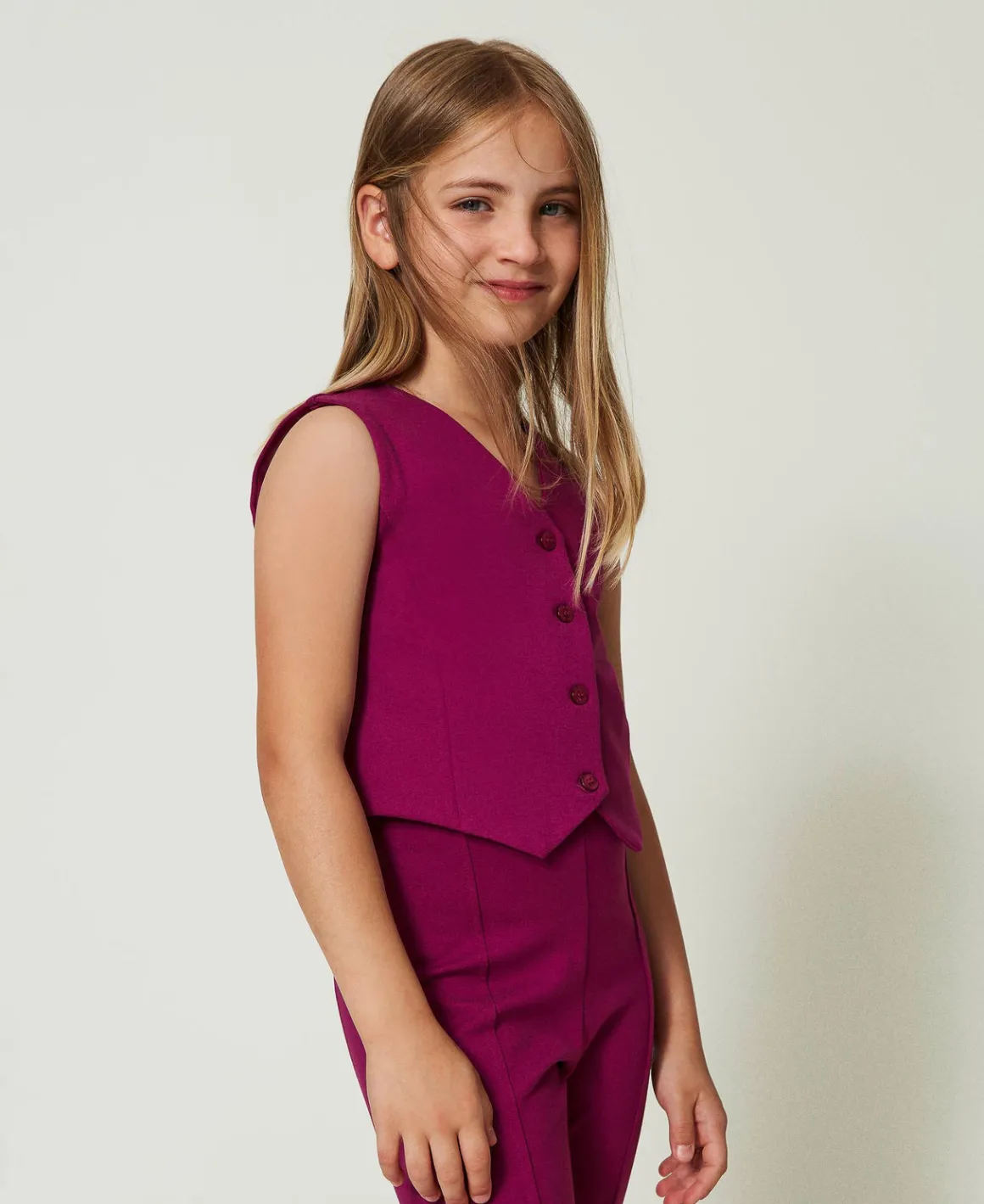 TWINSET Milano Gilet Monopetto Con Bottoni In Tono | Giacche E Capispalla