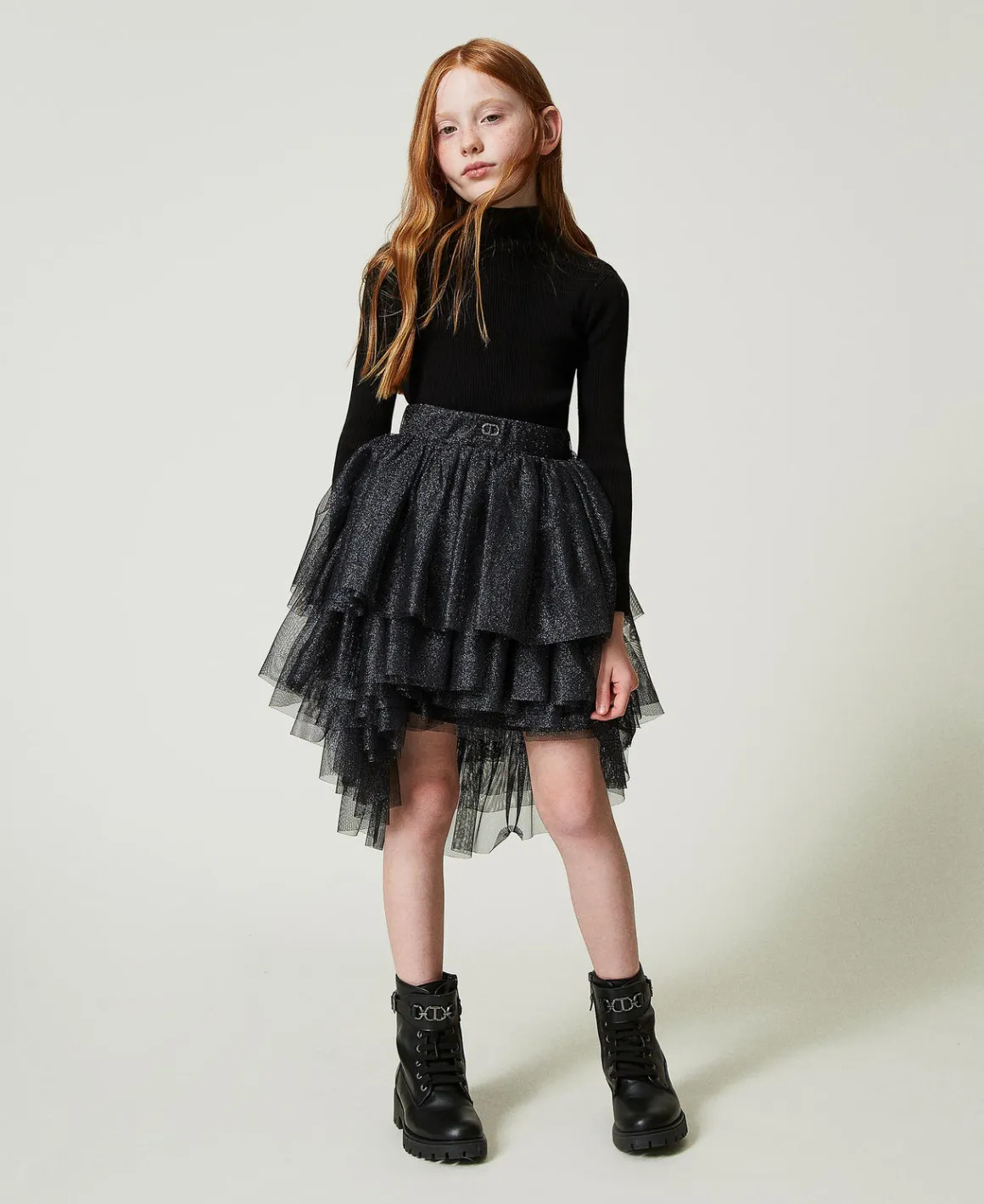 TWINSET Milano Gonna A Balze In Tulle Lurex | Gonne