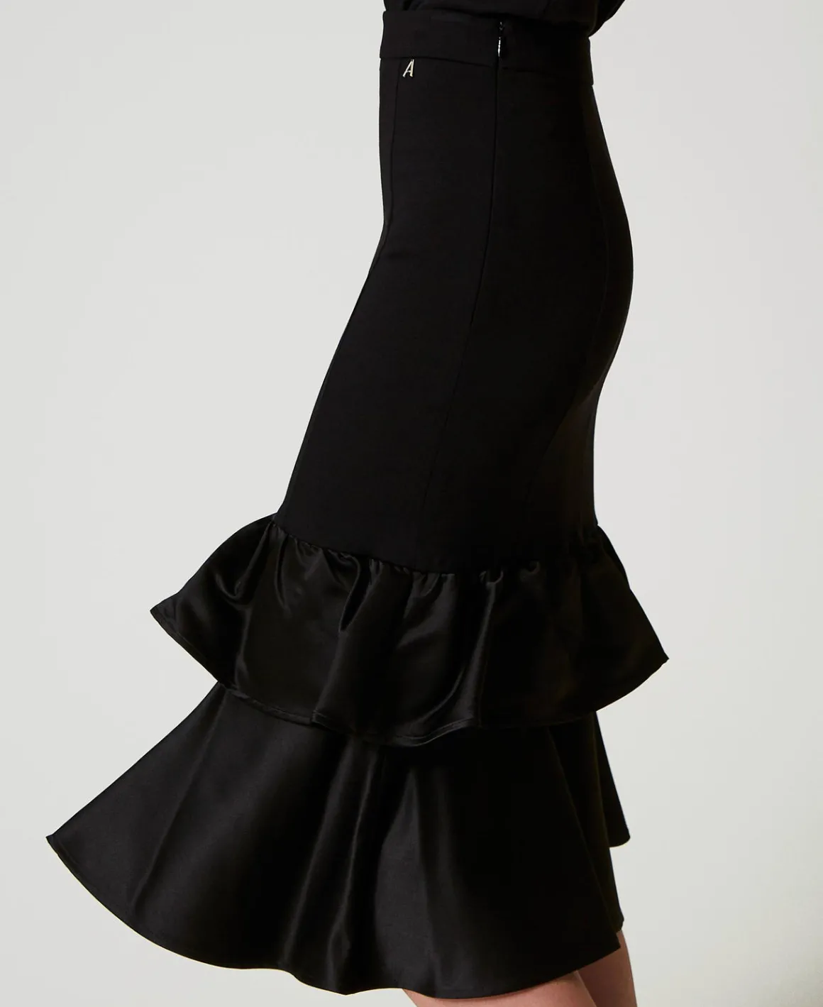 TWINSET Milano Gonna Longuette Con Balze In Raso | Gonne