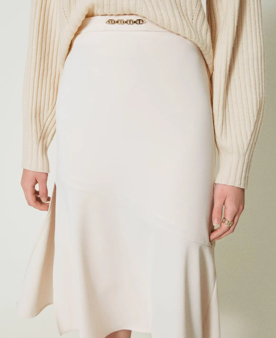 TWINSET Milano Gonna Longuette Con Catena Oval T | Gonne