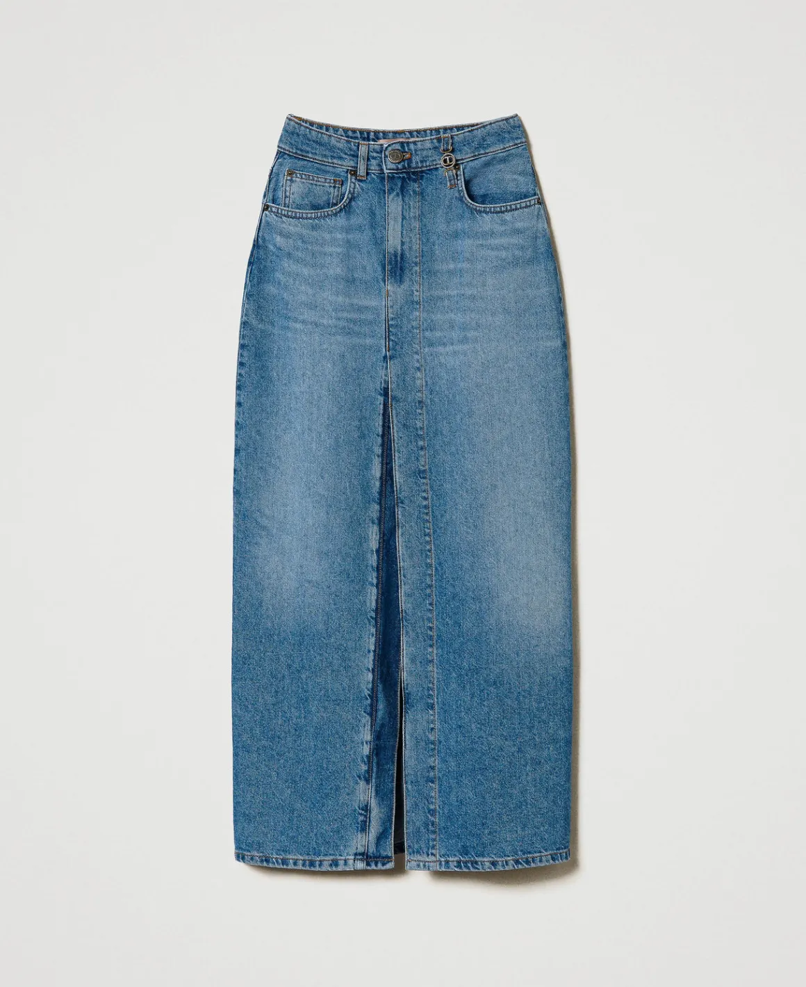 TWINSET Milano Gonna Longuette In Jeans Con Spacco | Gonne