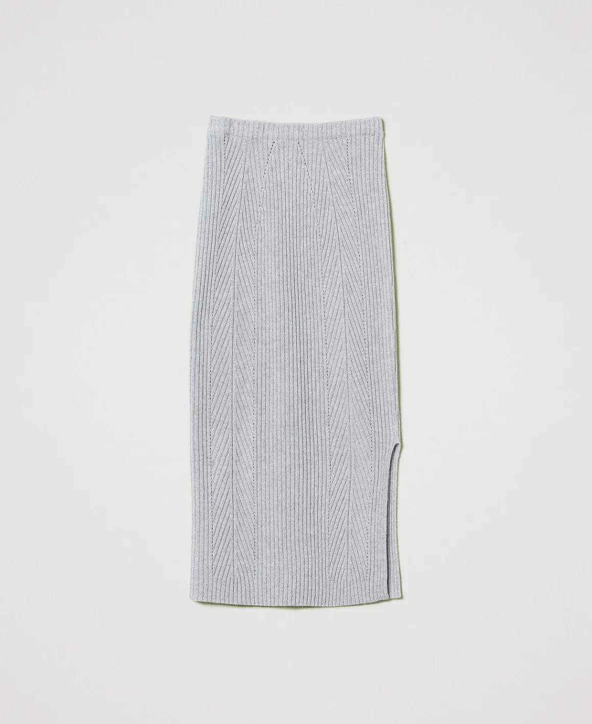 TWINSET Milano Gonna Longuette In Maglia Misto Lana E Lurex | Gonne