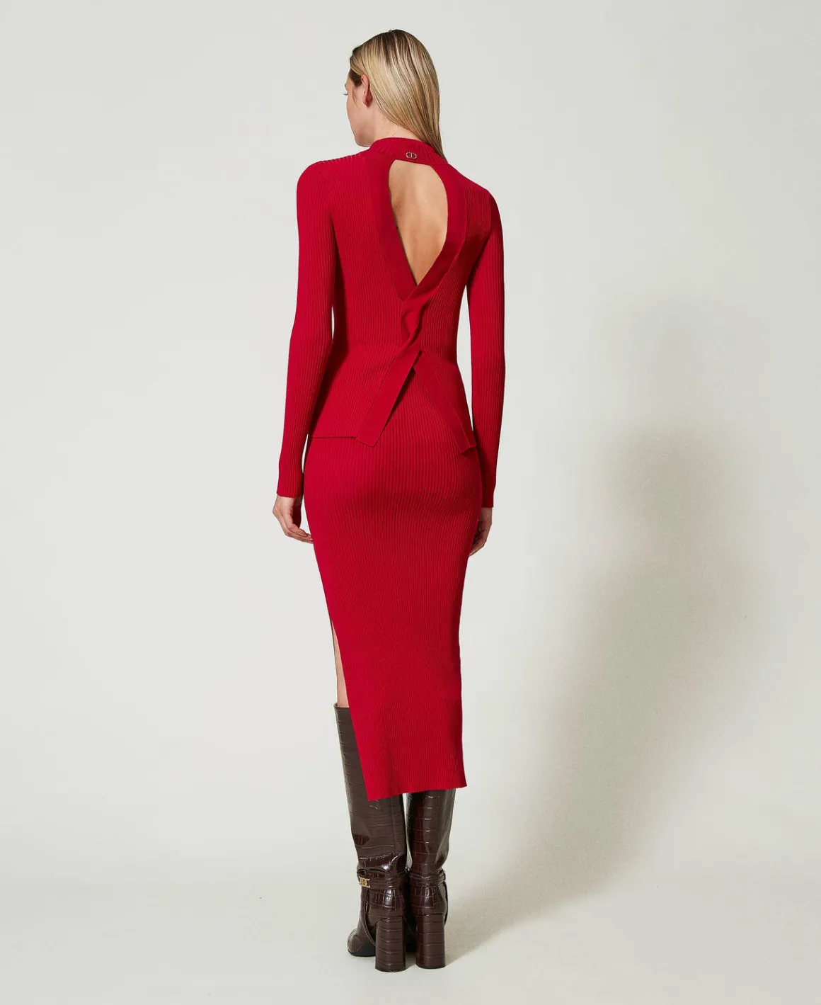 TWINSET Milano Gonna Longuette In Maglia A Costine | Gonne