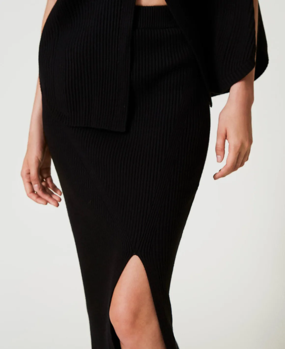 TWINSET Milano Gonna Longuette In Maglia A Costine | Gonne