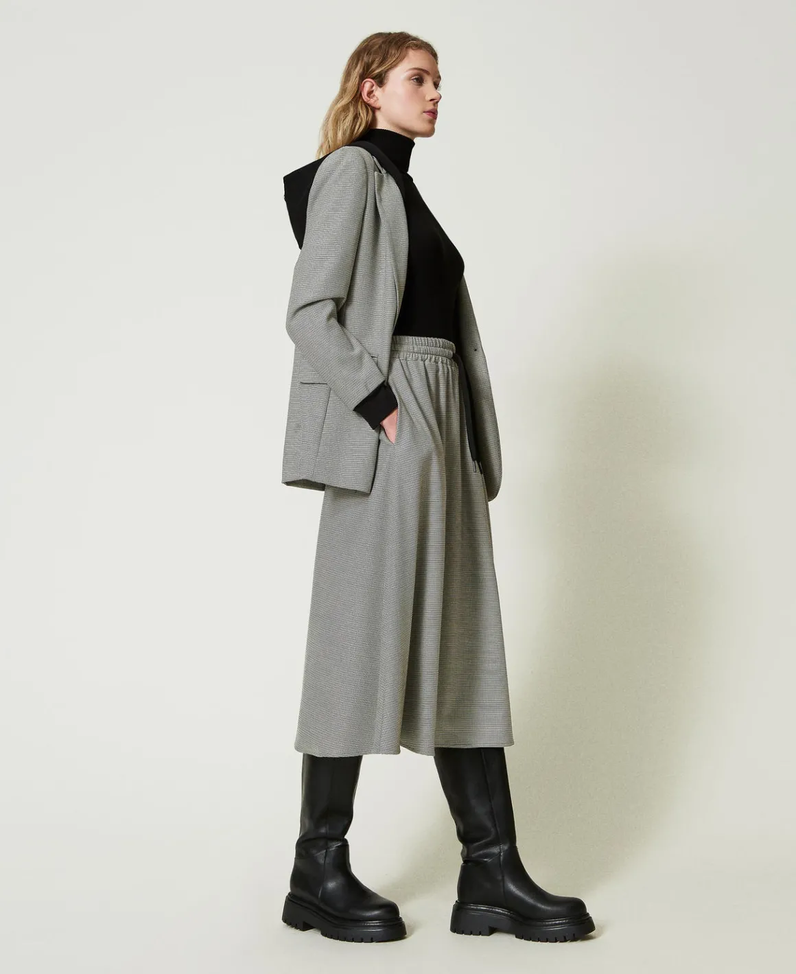 TWINSET Milano Gonna Longuette In Pied De Poule | Gonne