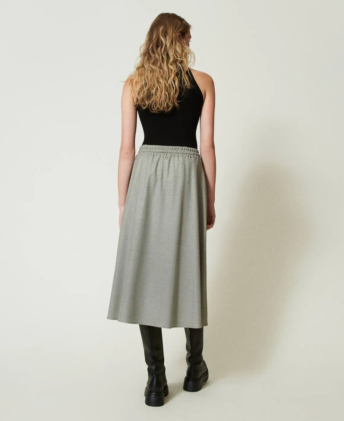 TWINSET Milano Gonna Longuette In Pied De Poule | Gonne