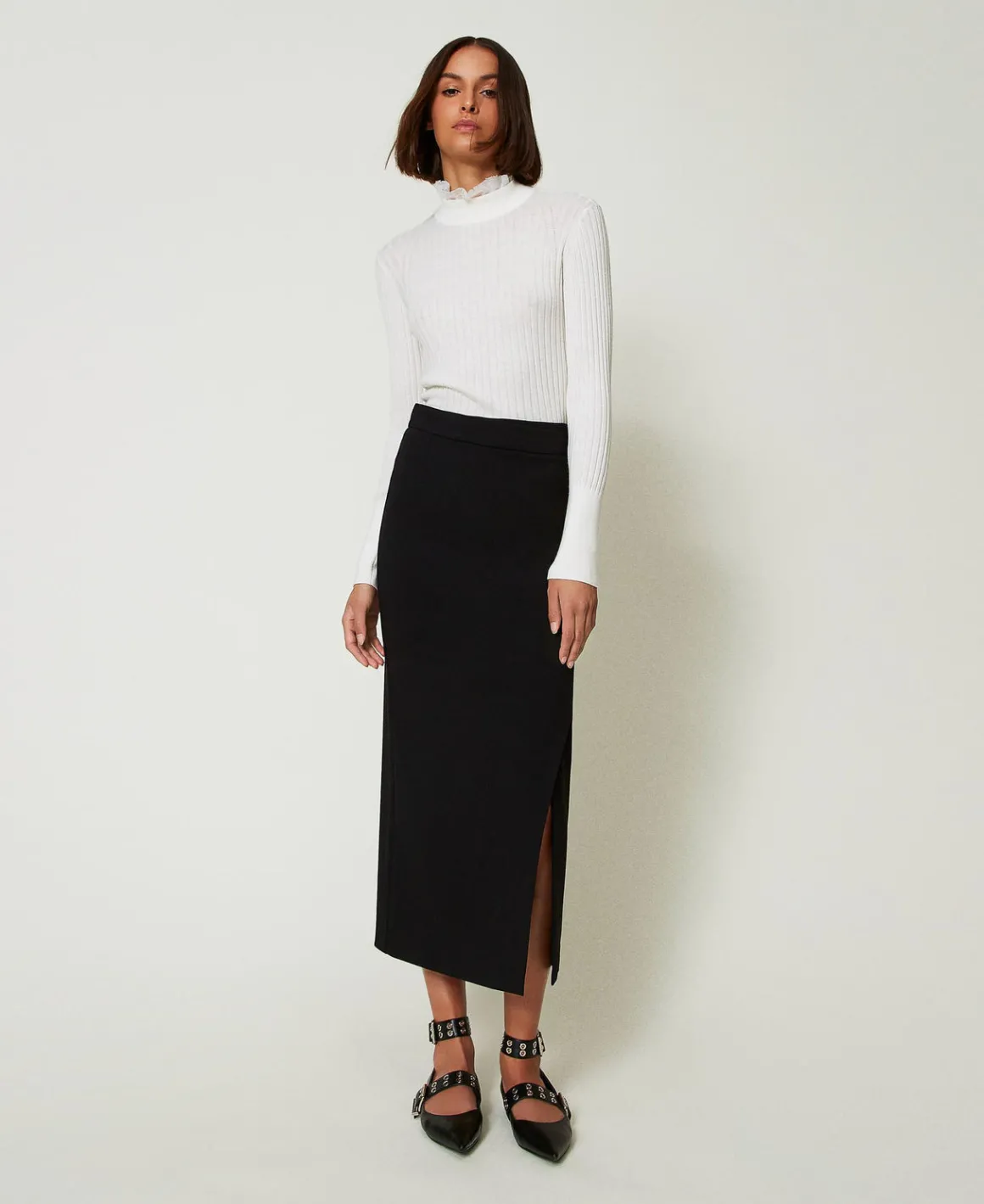 TWINSET Milano Gonna Lunga Asimmetrica | Gonne