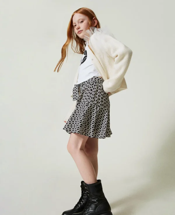 TWINSET Milano Gonna Pantalone In Crêpe De Chine Con Stampa | Gonne