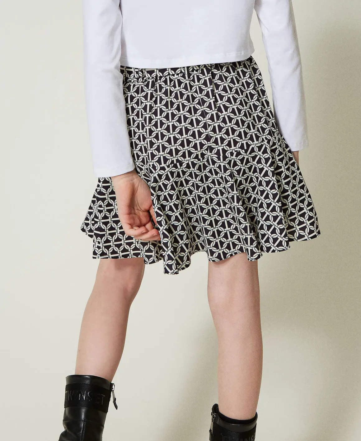TWINSET Milano Gonna Pantalone In Crêpe De Chine Con Stampa | Gonne