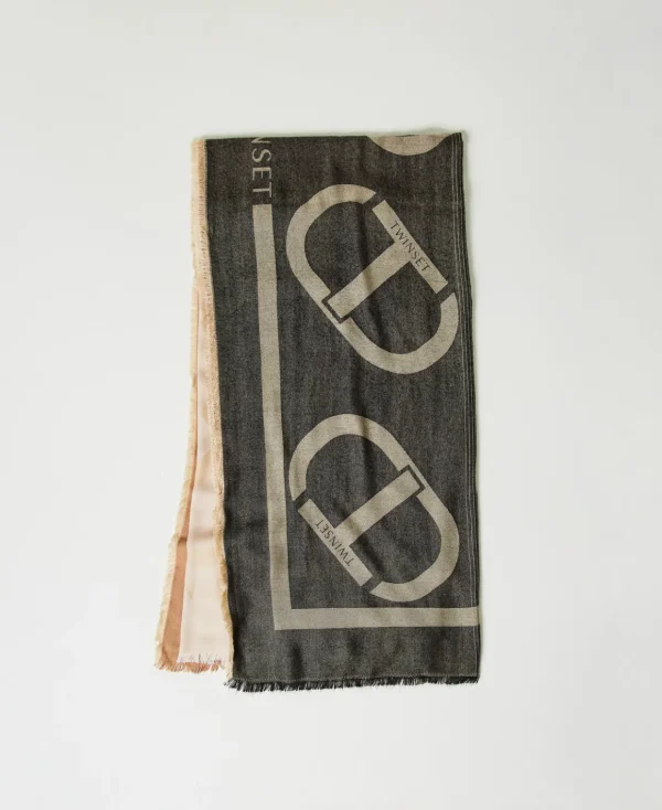 TWINSET Milano Kefiah Jacquard Con Oval T | Sciarpe