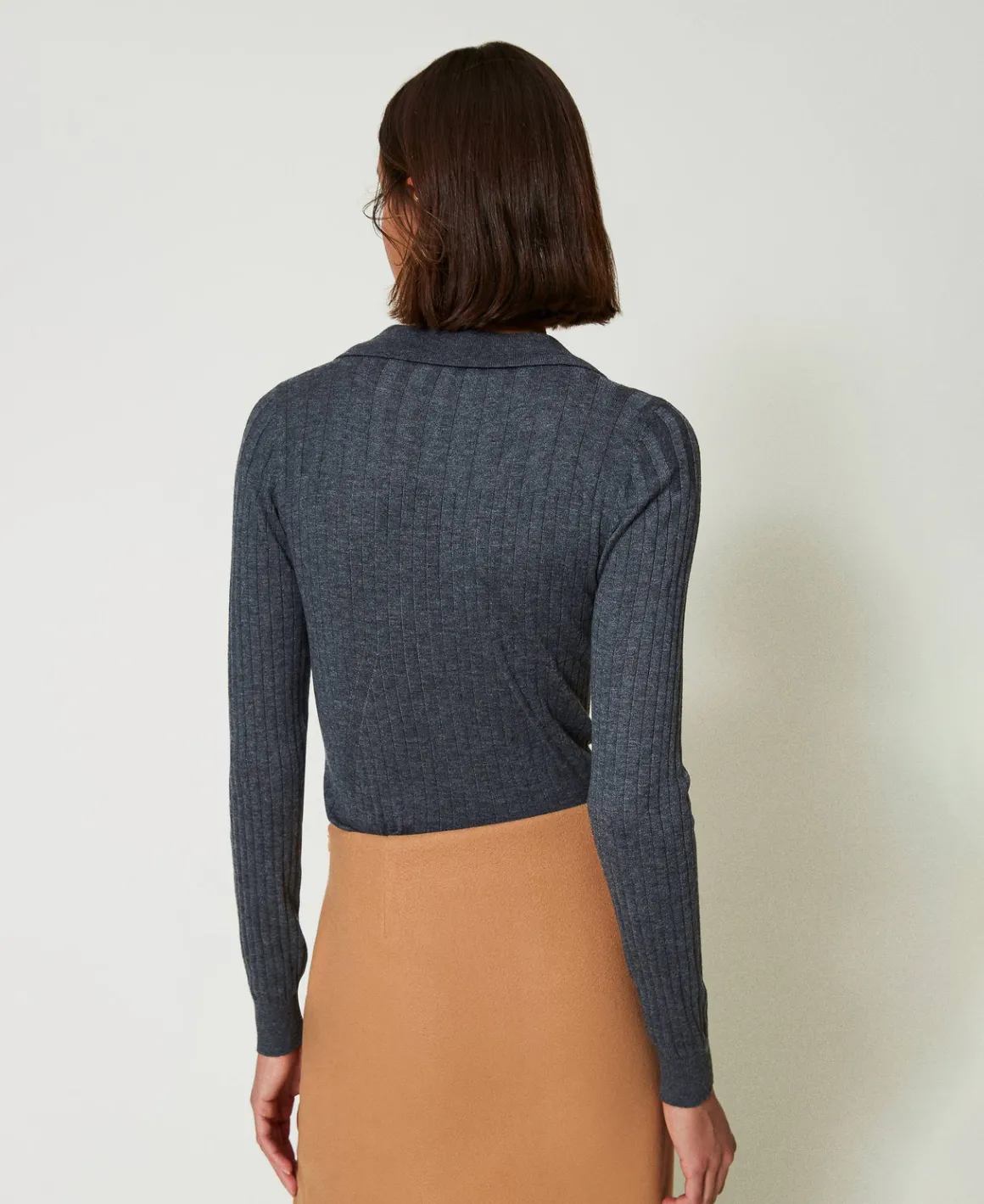 TWINSET Milano Maglia A Coste Con Ricamo | Maglie E Cardigan