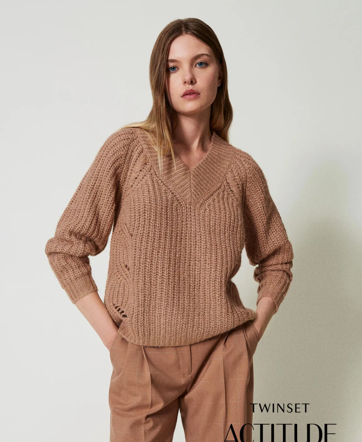 TWINSET Milano Maglia A Coste Con Trecce | Maglie E Cardigan