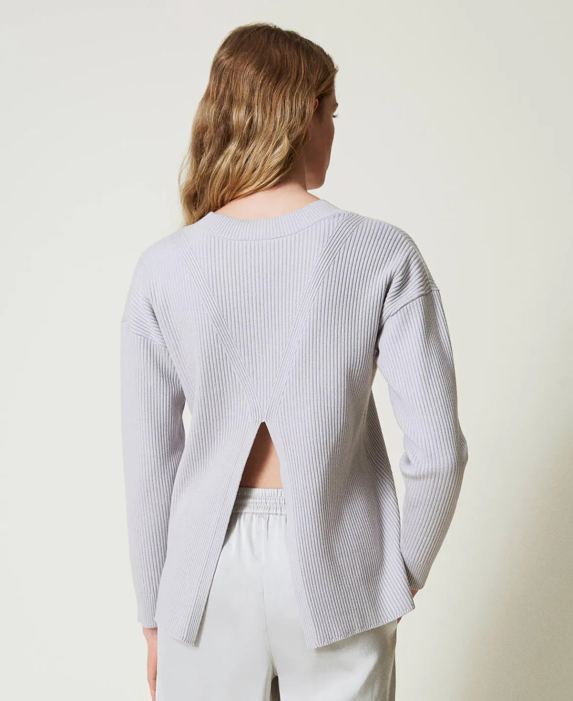 TWINSET Milano Maglia A Costine Con Spacco | Maglie E Cardigan
