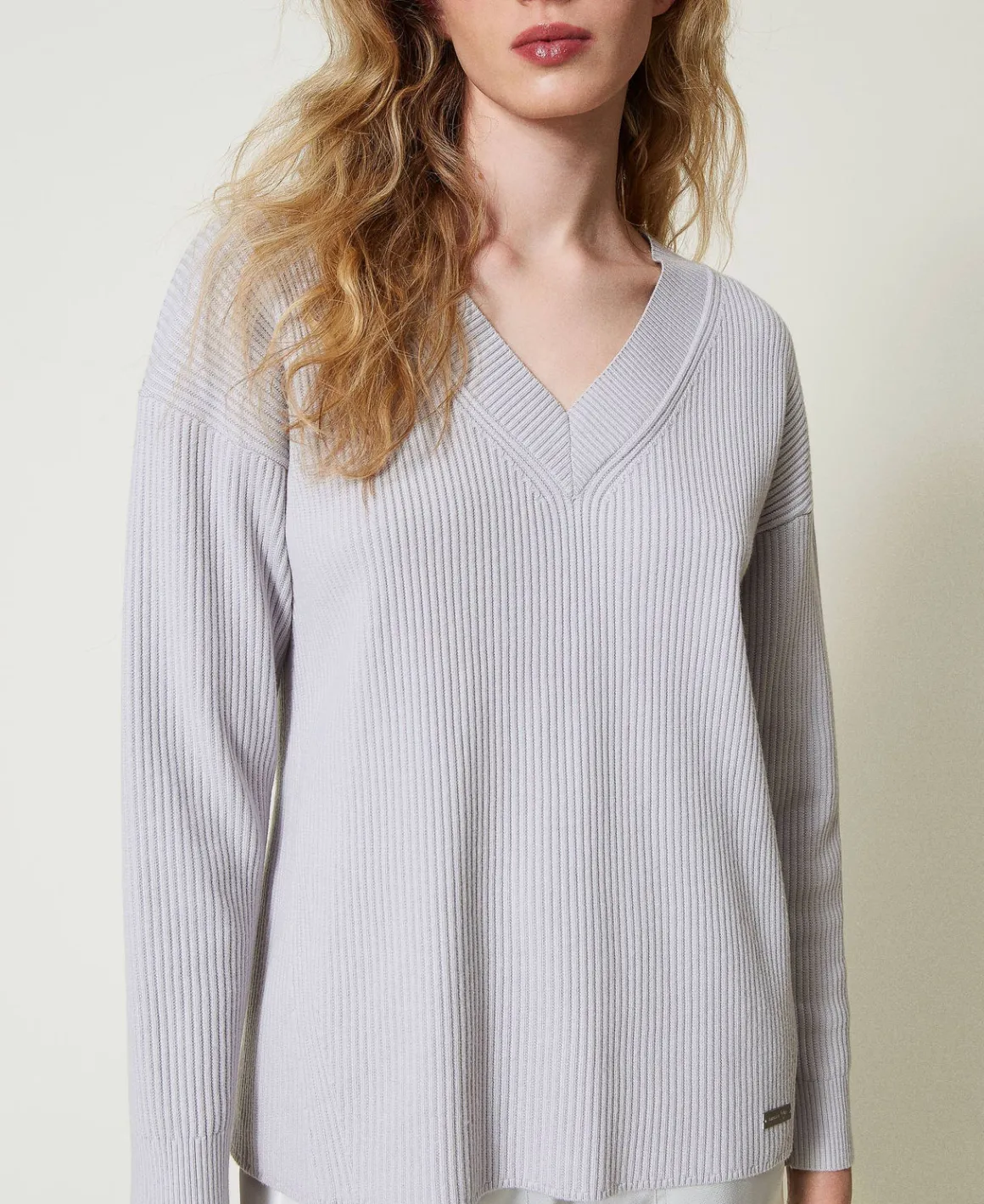 TWINSET Milano Maglia A Costine Con Spacco | Maglie E Cardigan