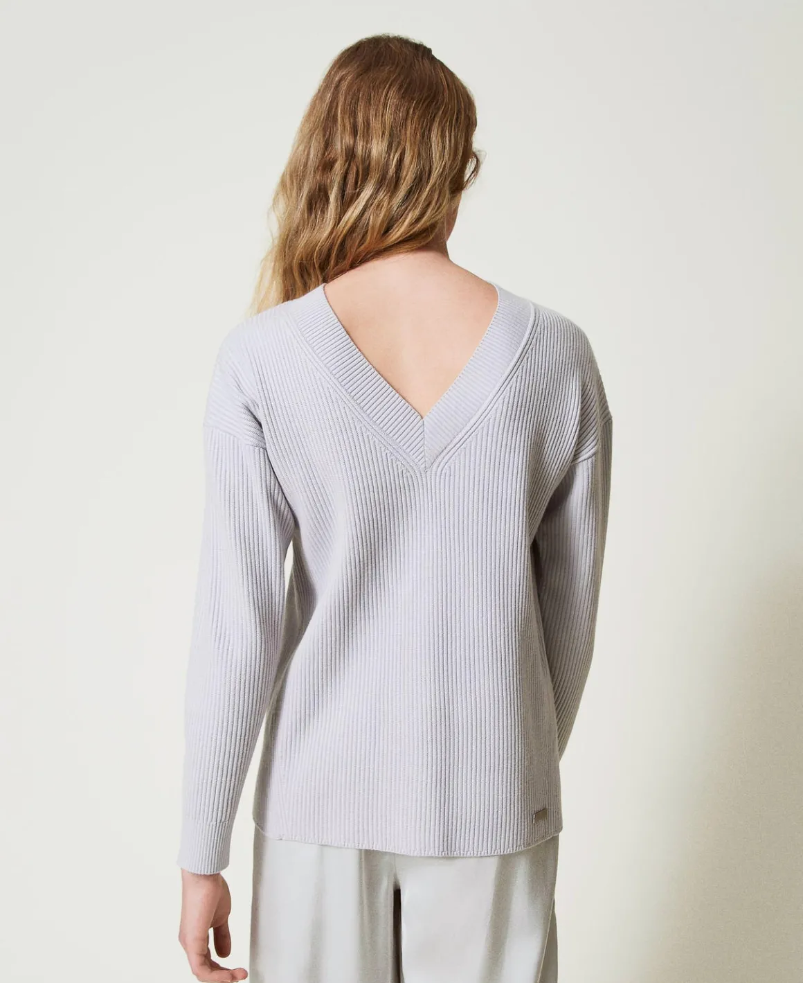 TWINSET Milano Maglia A Costine Con Spacco | Maglie E Cardigan