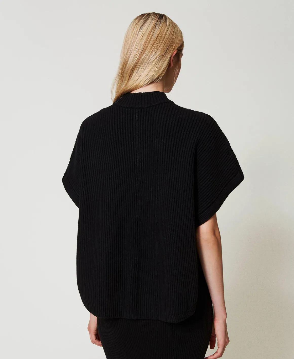 TWINSET Milano Maglia A Poncho A Costine | Poncho