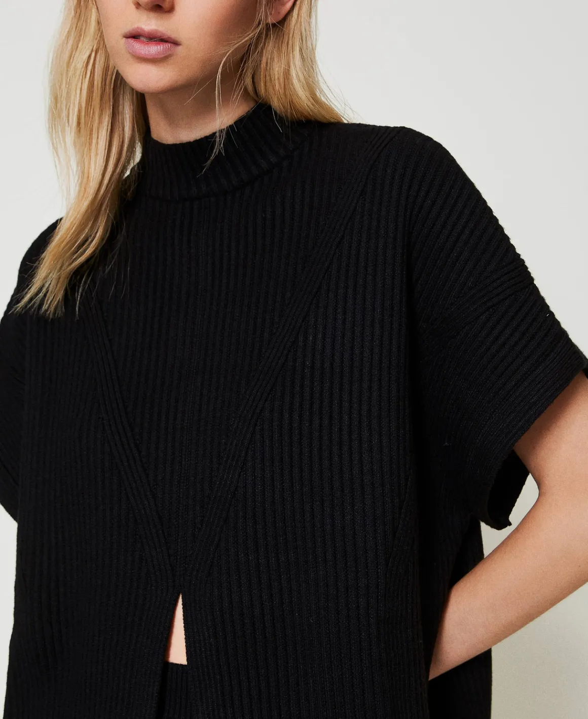 TWINSET Milano Maglia A Poncho A Costine | Poncho
