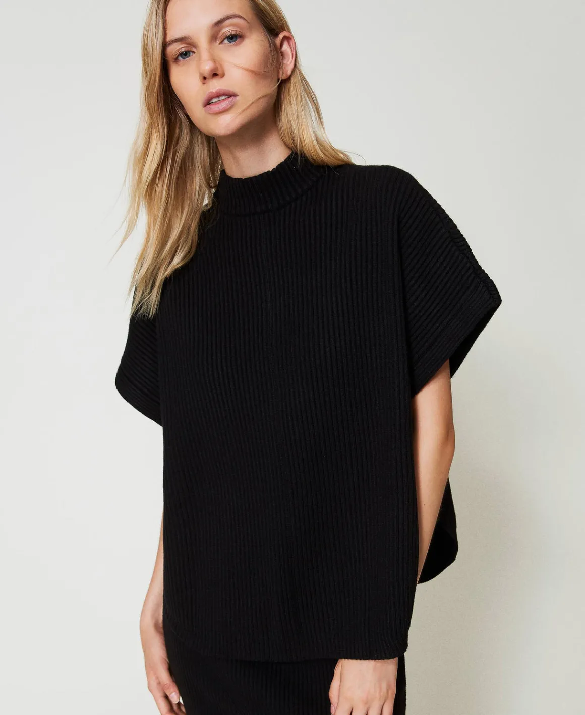TWINSET Milano Maglia A Poncho A Costine | Poncho