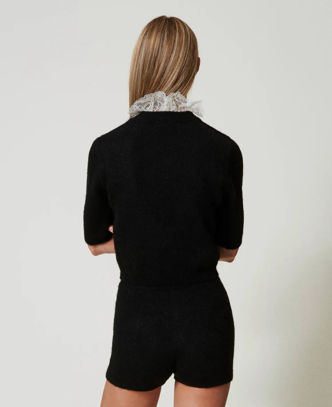 TWINSET Milano Maglia 'Charlotte' In Misto Mohair Con Pizzo | Maglie E Cardigan