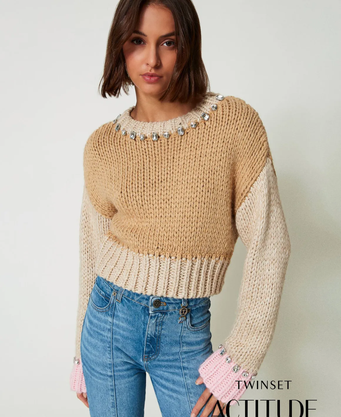 TWINSET Milano Maglia Color Block Con Ricami A Mano | Maglie E Cardigan