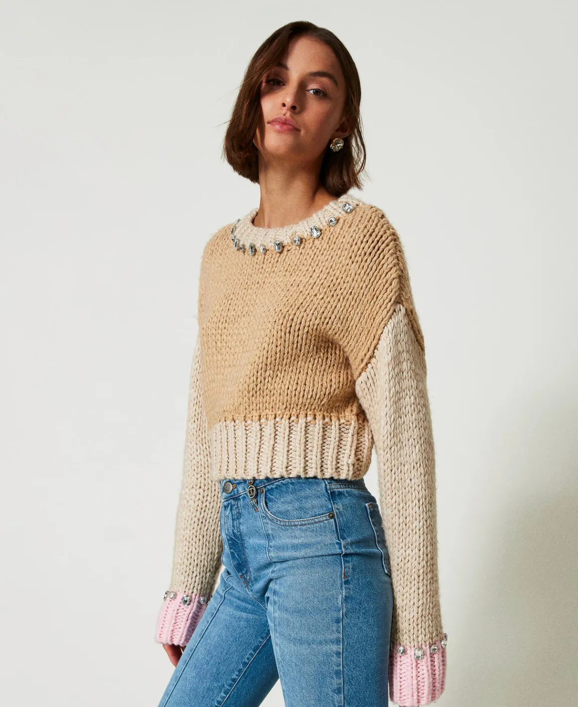 TWINSET Milano Maglia Color Block Con Ricami A Mano | Maglie E Cardigan