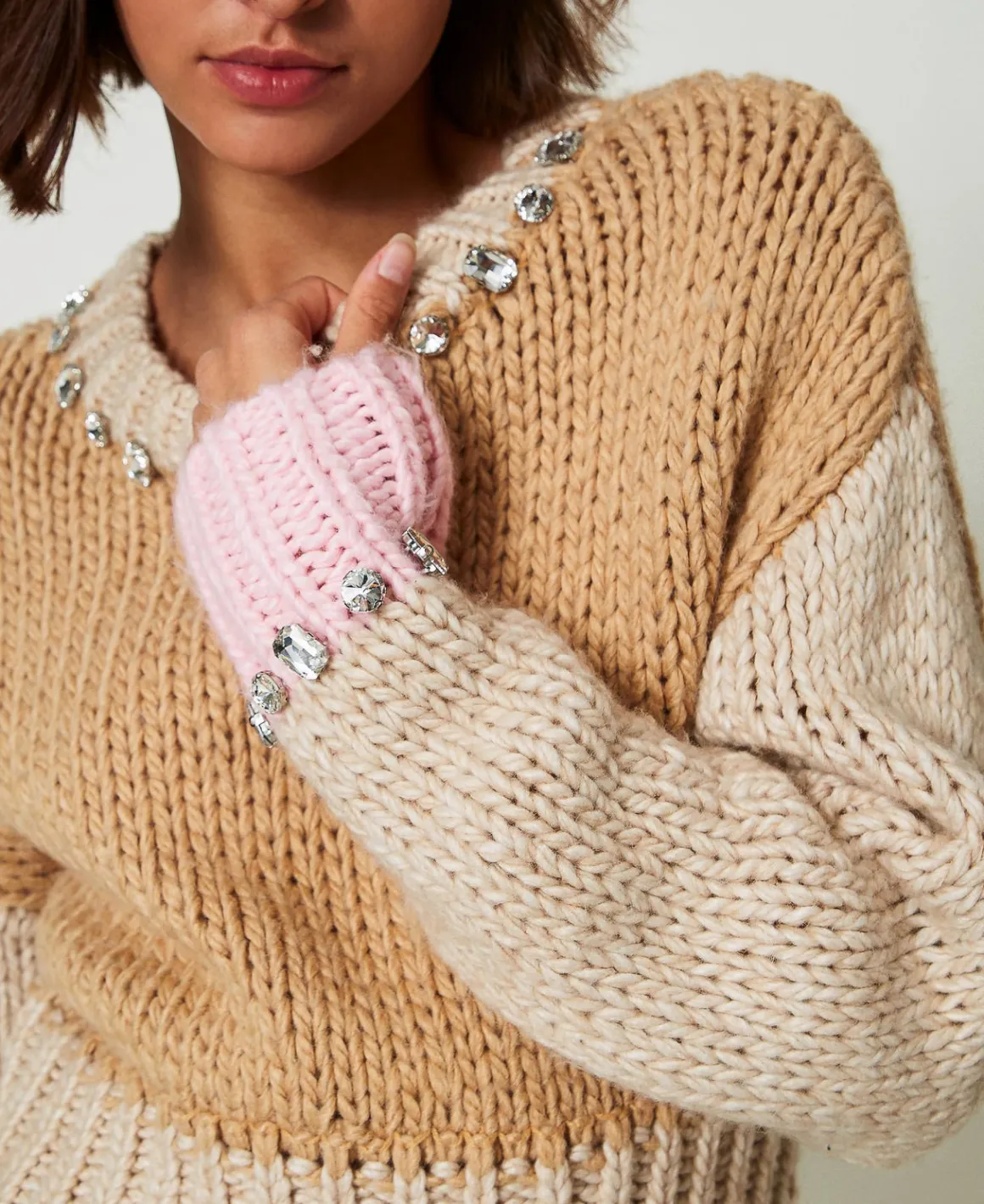 TWINSET Milano Maglia Color Block Con Ricami A Mano | Maglie E Cardigan