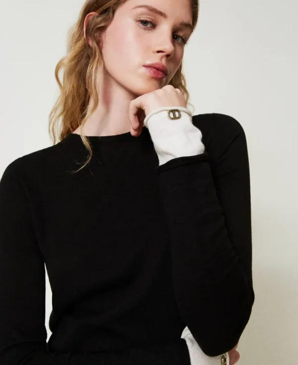 TWINSET Milano Maglia Con Dettagli A Contrasto E Oval T | Maglie E Cardigan