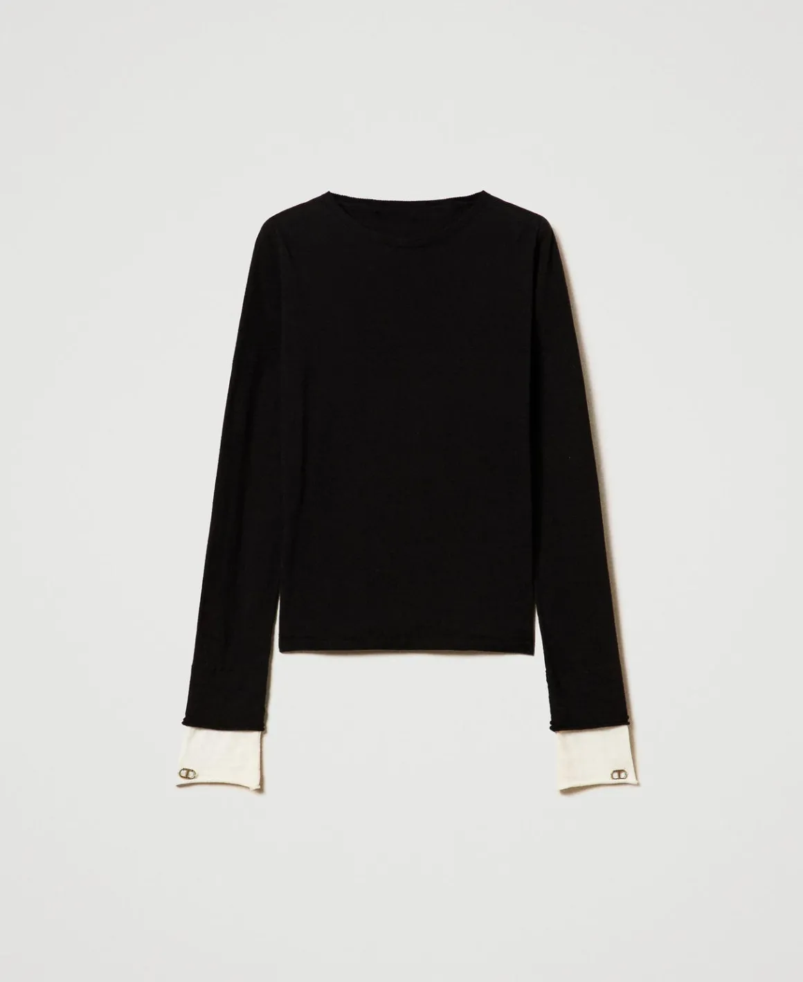 TWINSET Milano Maglia Con Dettagli A Contrasto E Oval T | Maglie E Cardigan