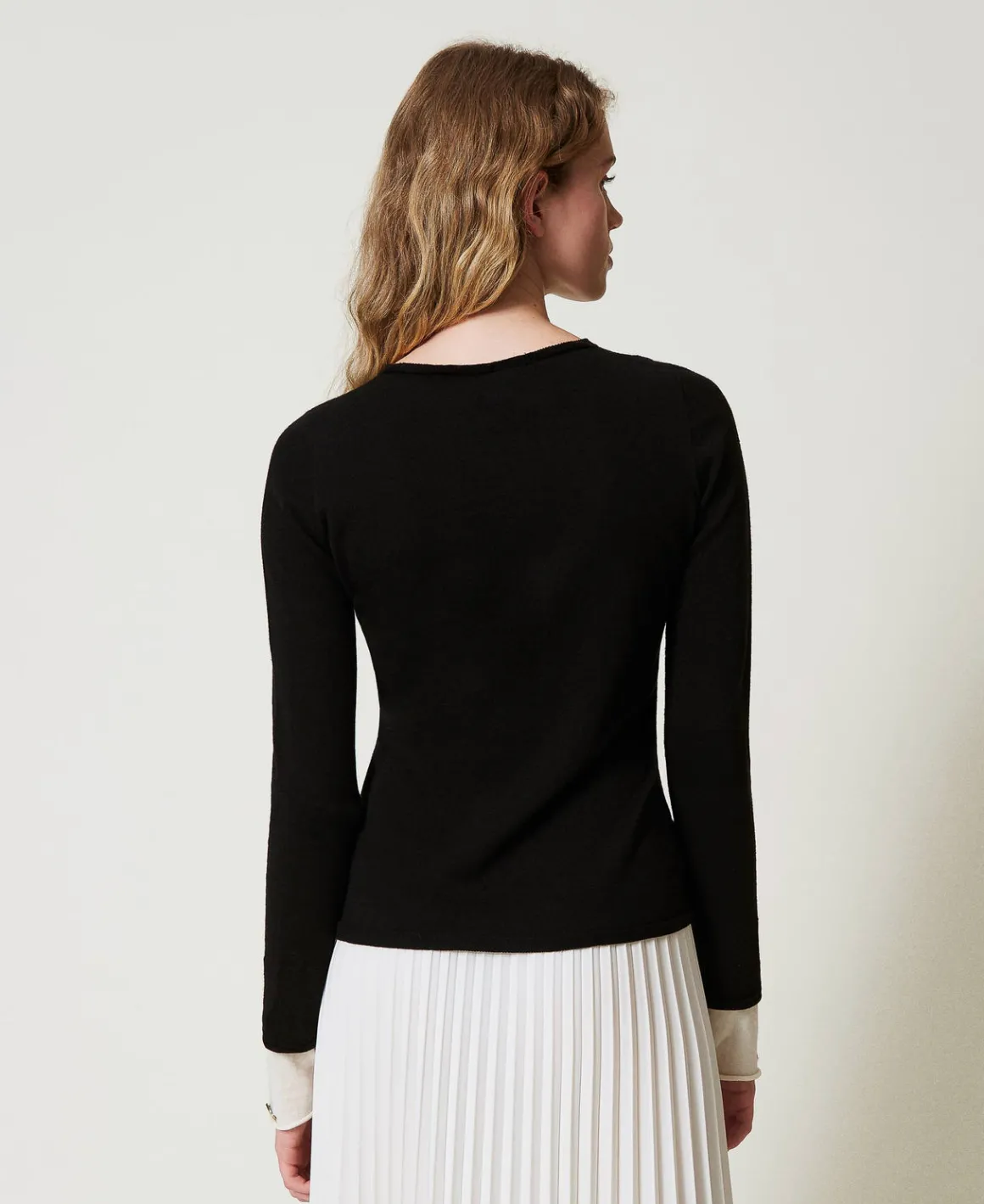 TWINSET Milano Maglia Con Dettagli A Contrasto E Oval T | Maglie E Cardigan