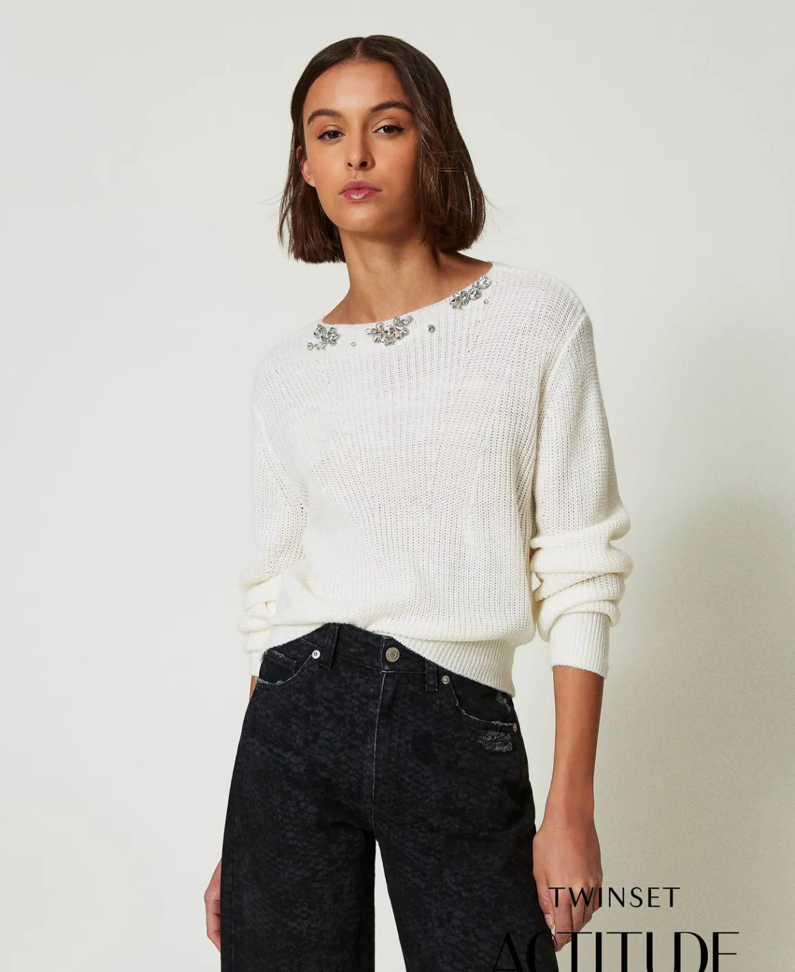 TWINSET Milano Maglia Con Ricami Fatti A Mano | Maglie E Cardigan